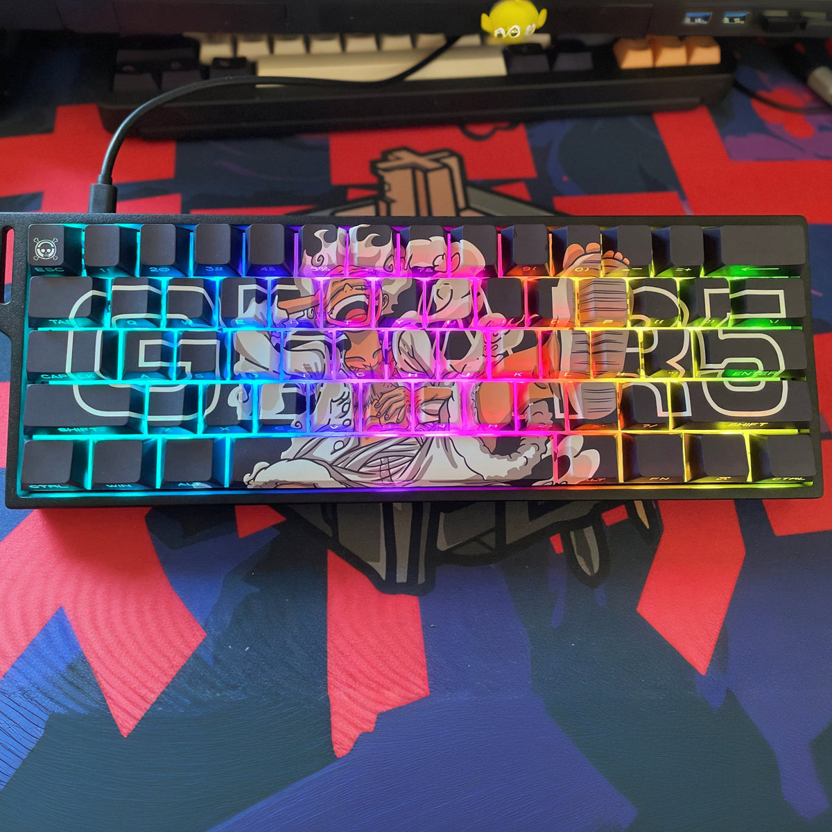 ギア5 ルフィ - ワンピース 131キーキャップセット – Keyboard Kraft