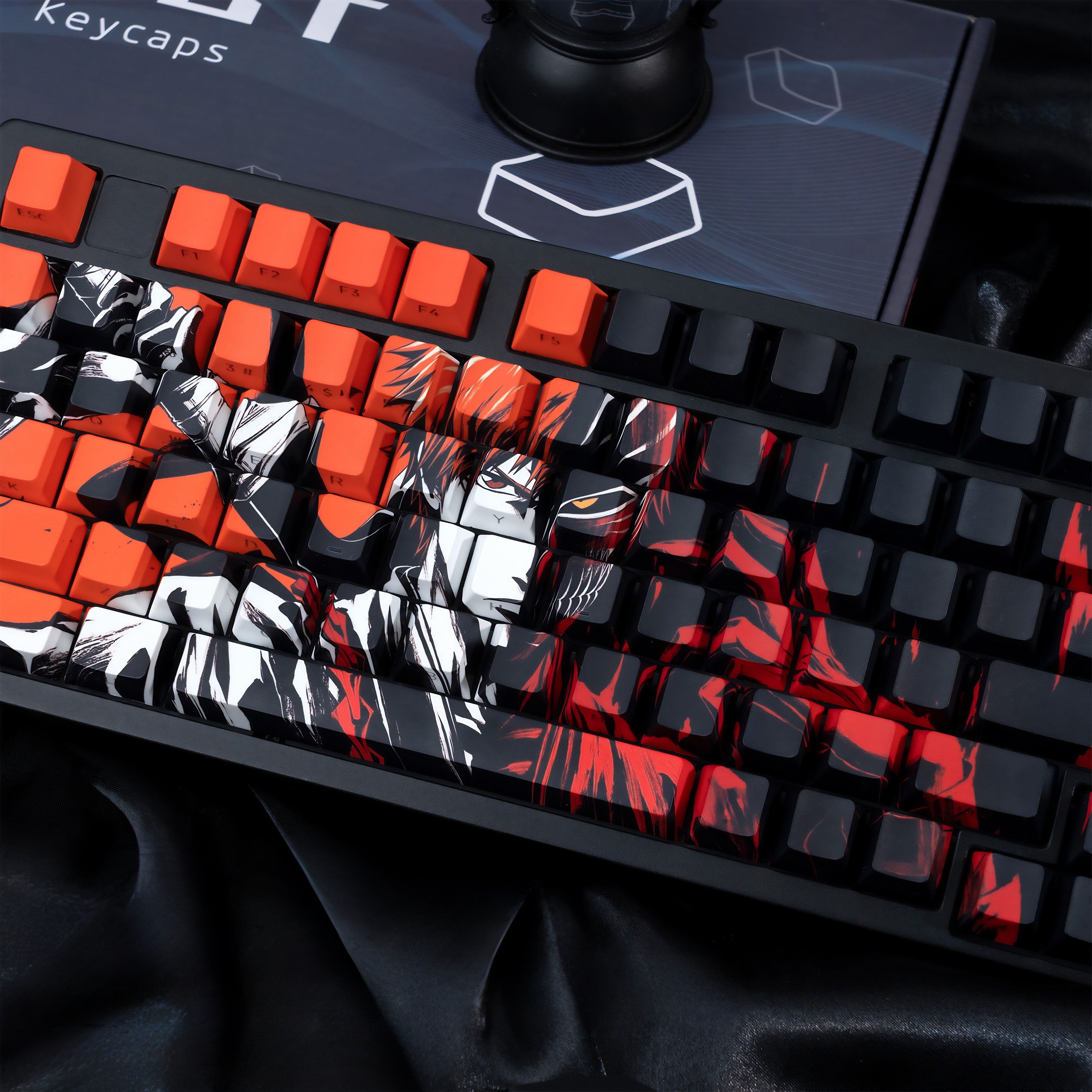 Bleach Thousand Year Blood War TYBW Kurosaki Ichigo Hollow Mask Anime Custom Keycaps Set For Cherry MX Keyboards 1