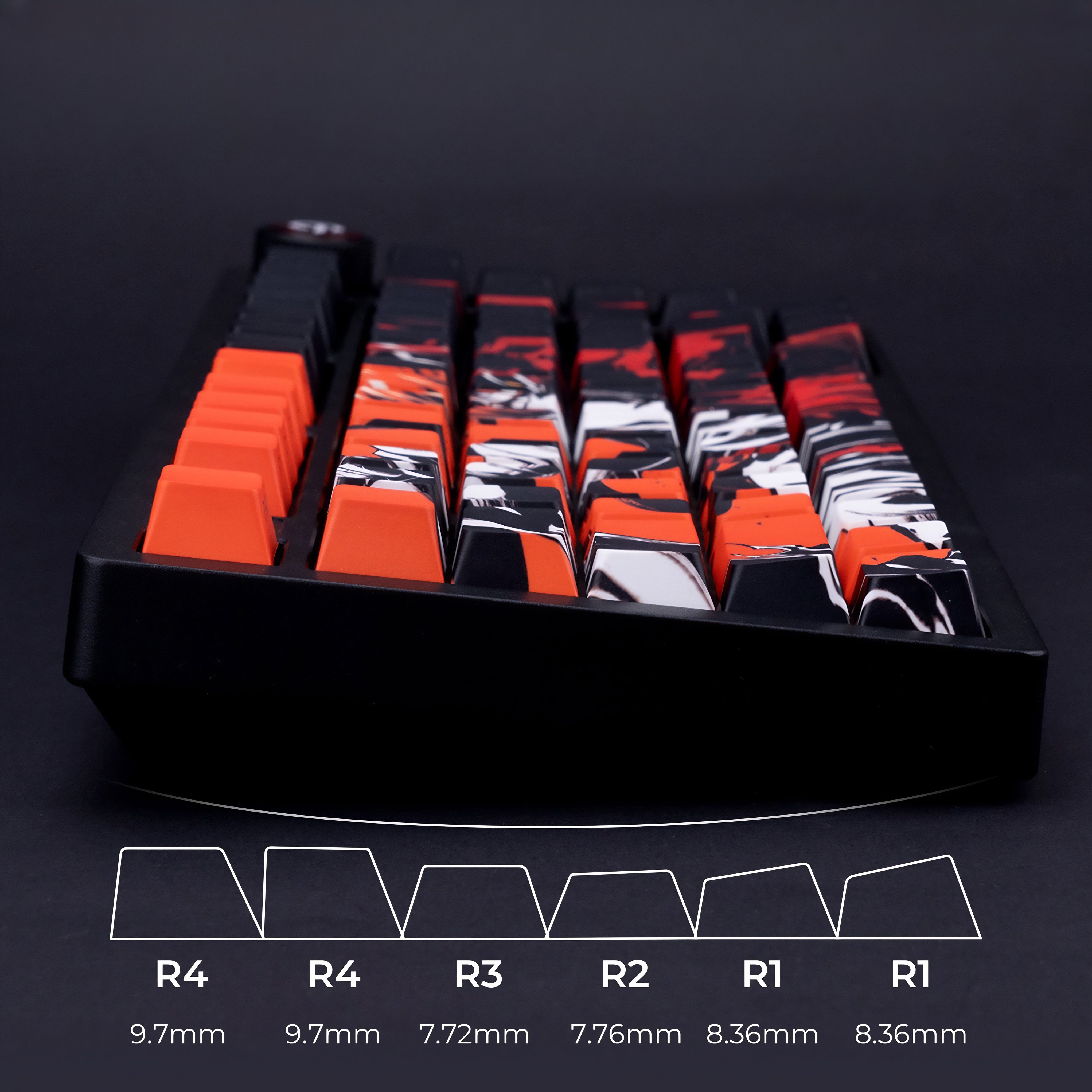 Bleach Thousand Year Blood War TYBW Kurosaki Ichigo Hollow Mask Anime Custom Keycaps Set For Cherry MX Keyboards 4