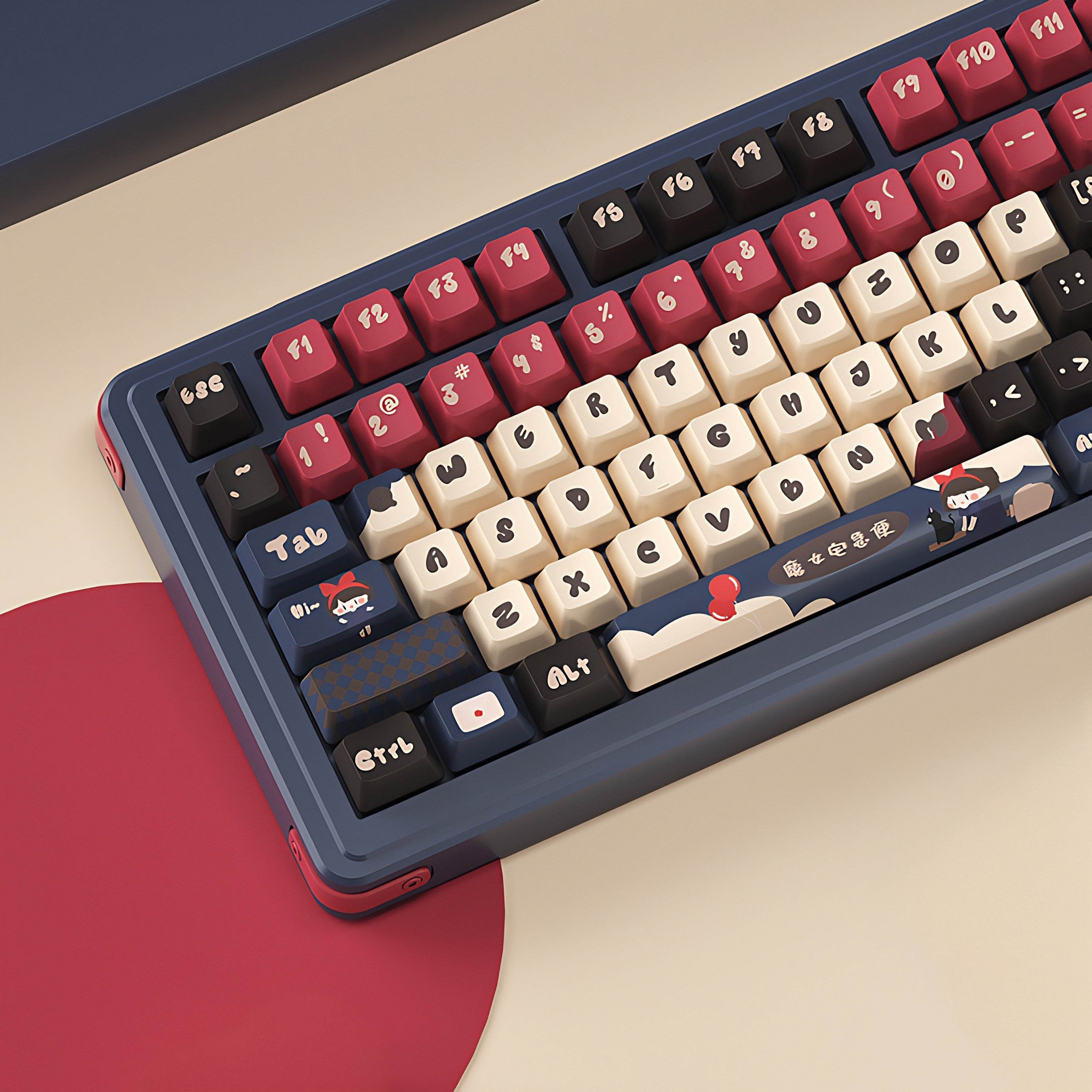 Kikis Delivery Service Studio Ghibli Custom Anime Keycaps Set For Cherry MX Keyboards 1