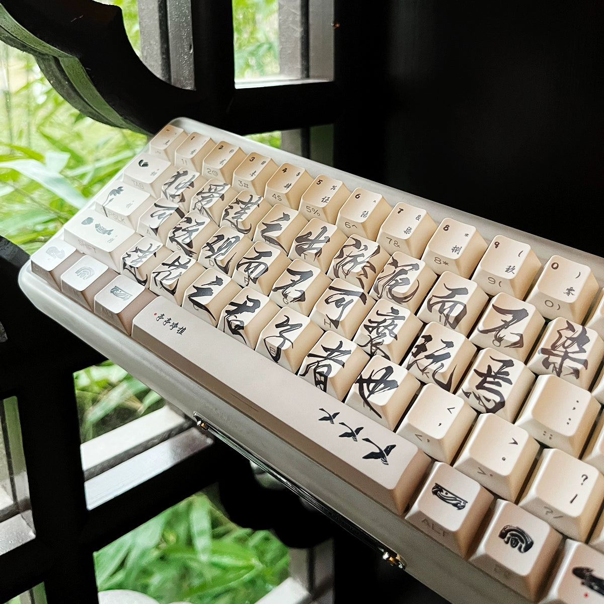 Chinese Calligraphy Custom Keycaps For Cherry Mx Mechanical Keyboard 