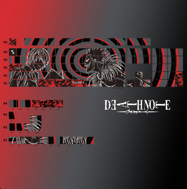 Light Yagami & Ryuk - Death Note 124 Keycaps Set – Keyboard Kraft