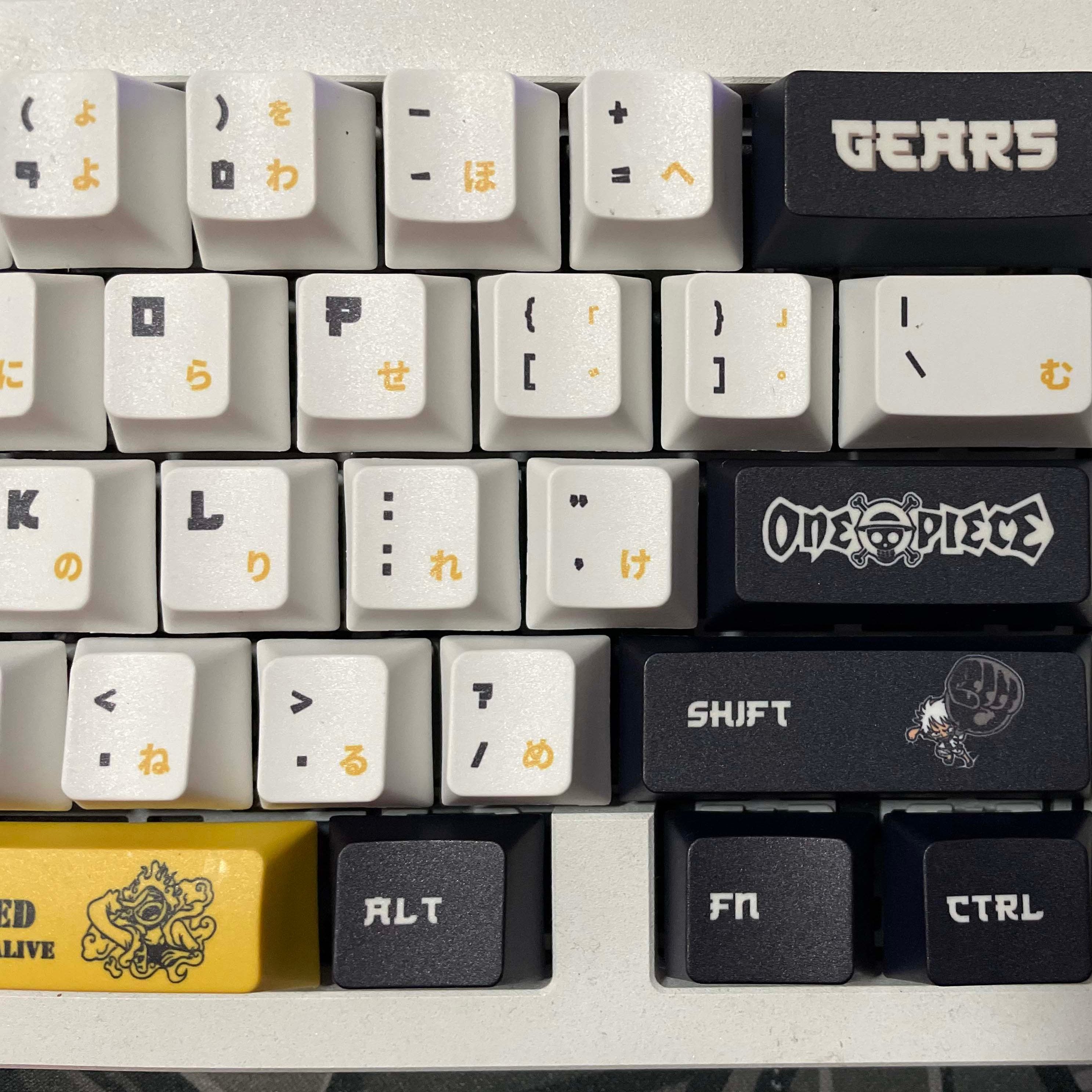Gear 5 Monkey D Luffy One Piece Anime Keycaps Set For Cherry Mx Mechanical Keyboard 4