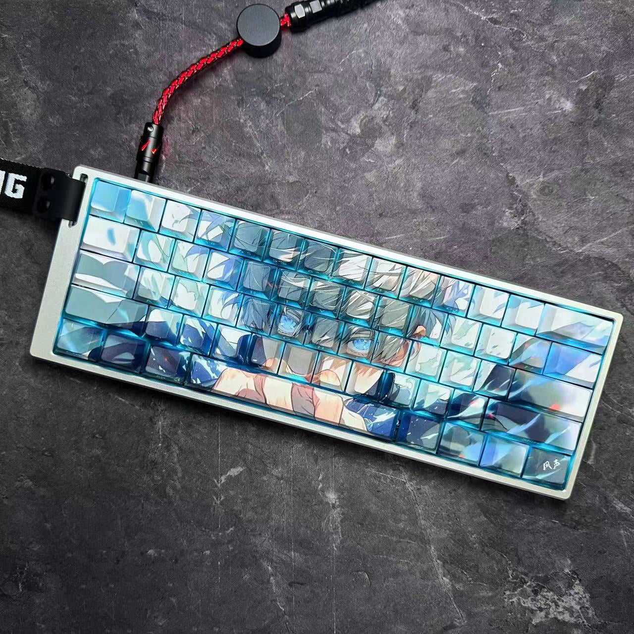 Gojo Satoru Jujutsu Kaisen Anime Keycaps Set For Cherry Mx Mechanical Keyboard 