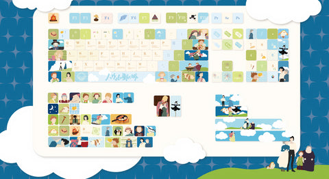Howl's Moving Castle 143 Keycaps Set – Keyboard Kraft