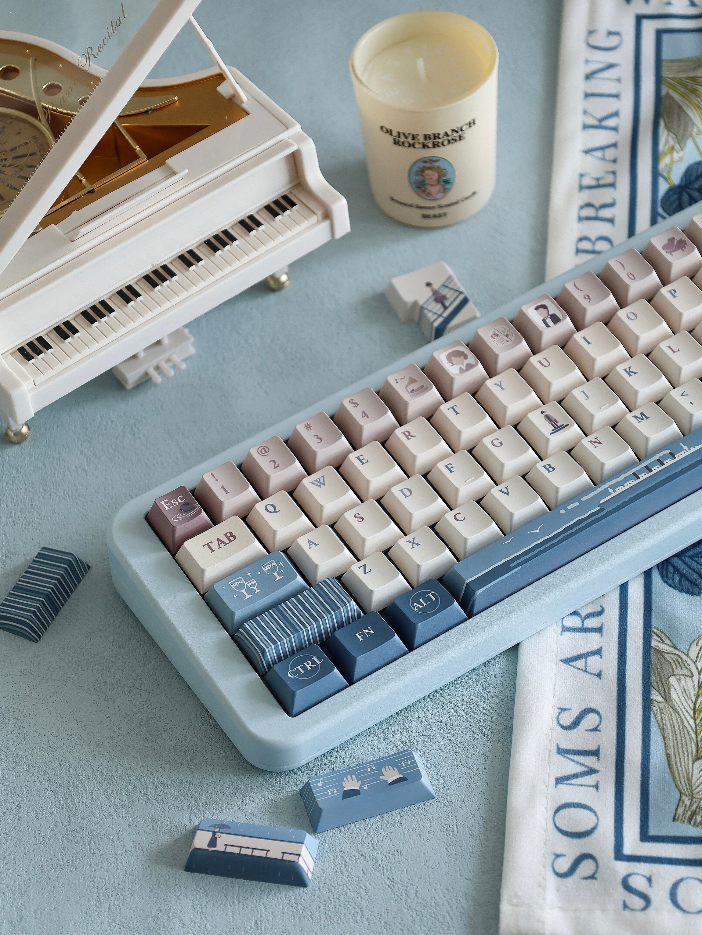 Sea Pianist 1900 140 Keycaps Set