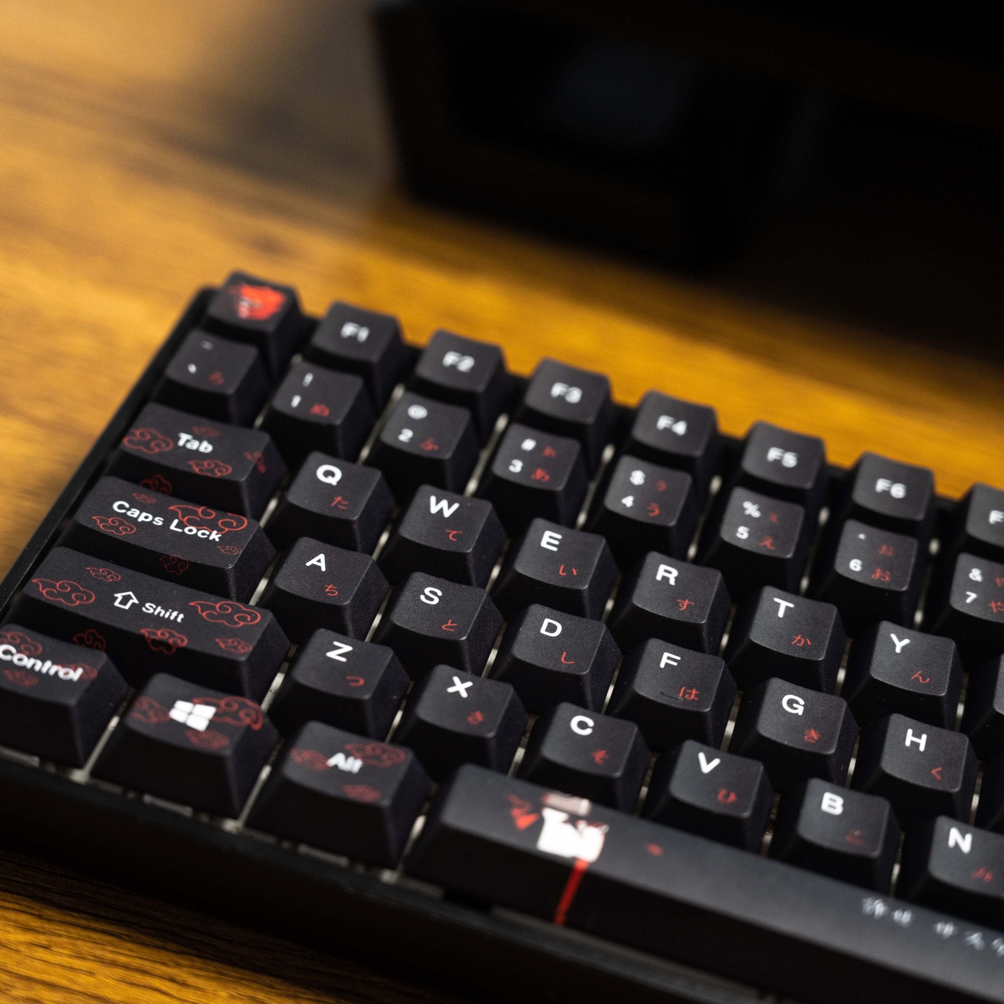 Itachi Uchiha Naruto Anime Custom Keycaps Set For Cherry MX Mechanical Keyboard 1