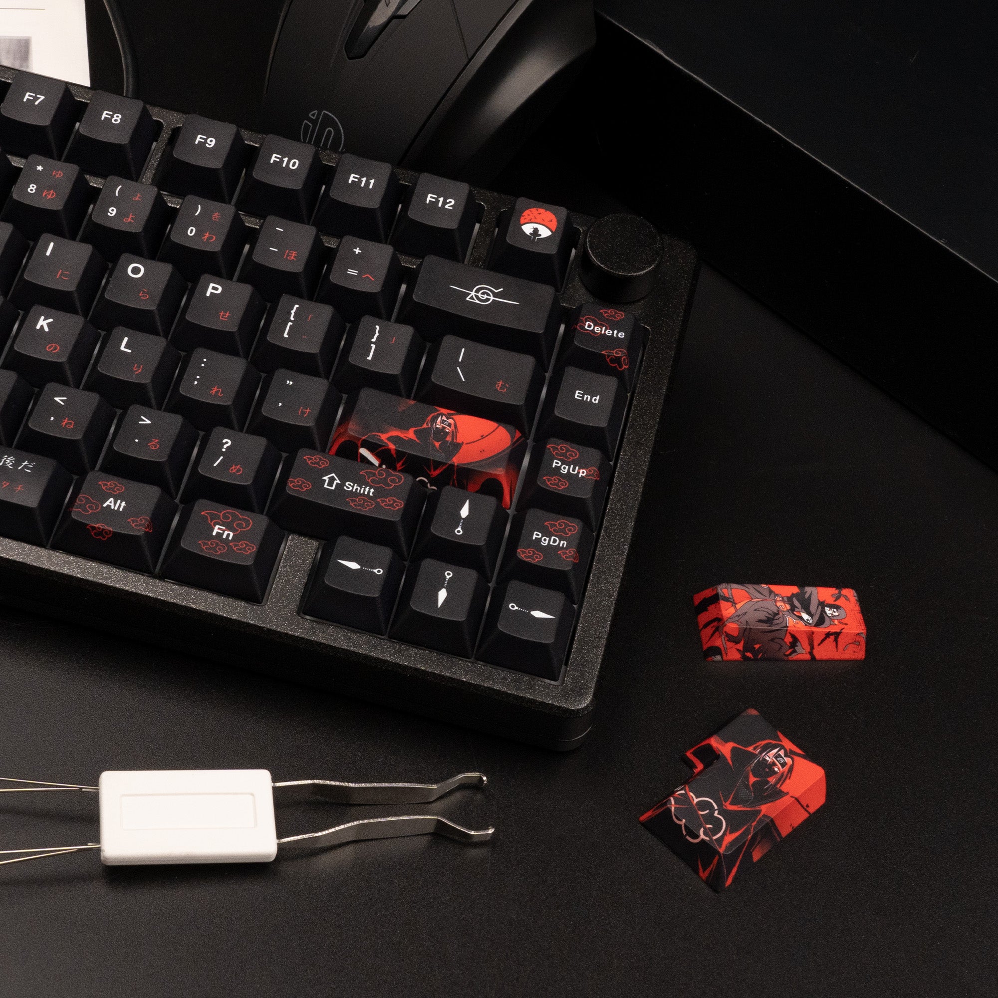 Itachi Uchiha Naruto Anime Custom Keycaps Set For Cherry MX Mechanical Keyboard 4