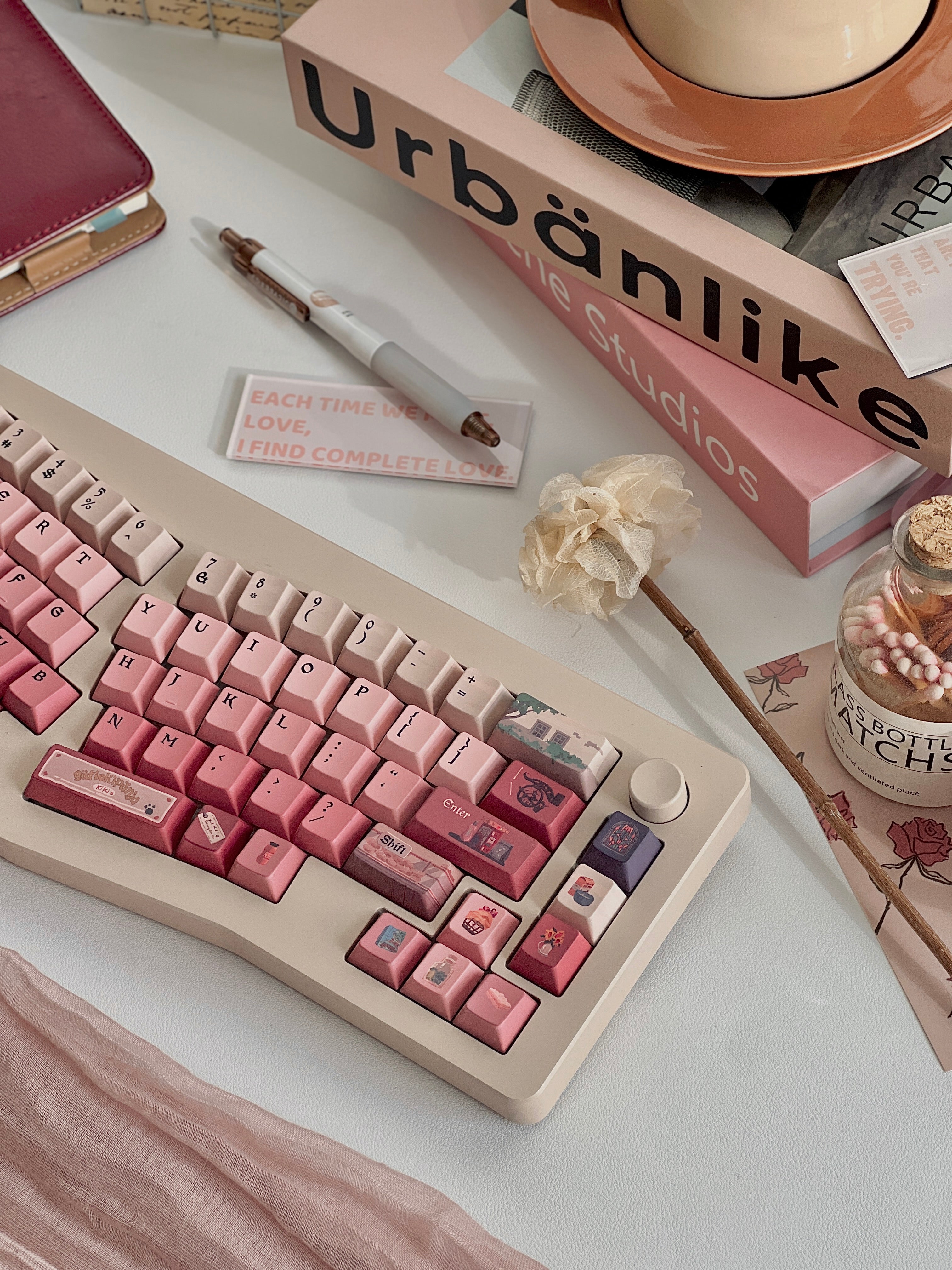 Kikis Delivery Service Studio Ghibli Custom Anime Keycaps Set For Cherry MX Keyboards 4