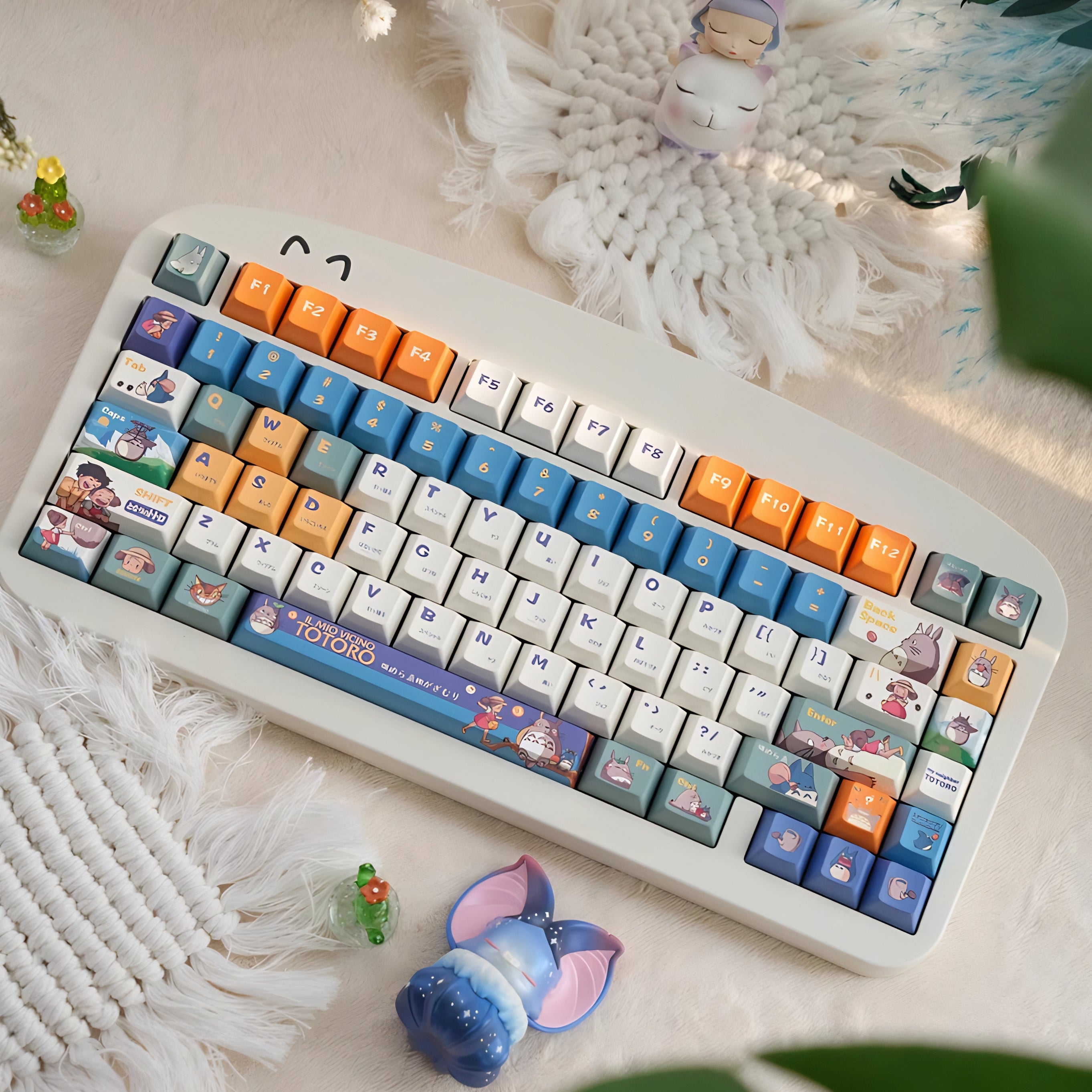 My Neighbor Totoro Spirited Away Ponyo Howls Moving Castle Studio Ghibli Custom  Anime Keycaps For Cherry MX Mechanical Keyboard Thumbnail 2
