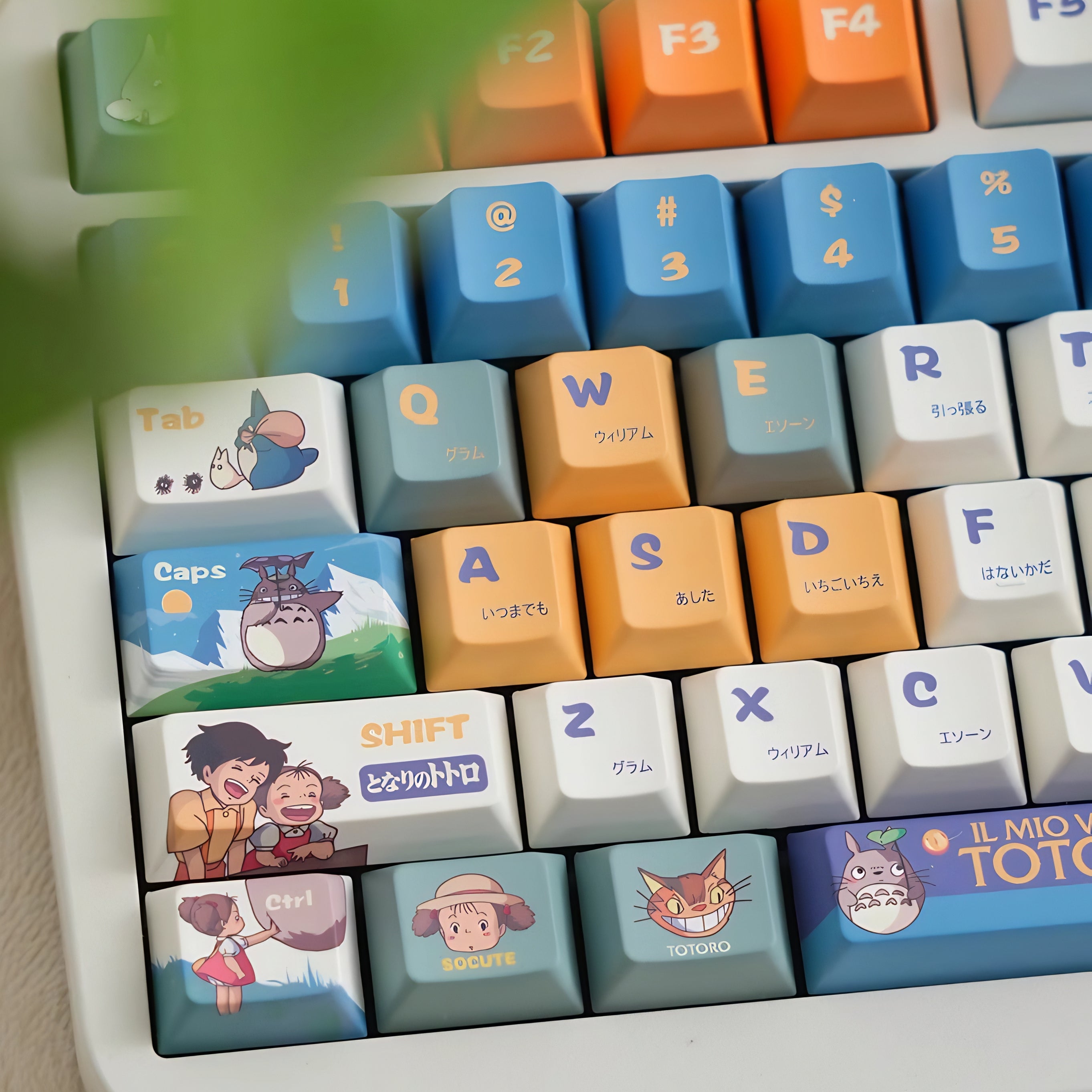 My Neighbor Totoro Spirited Away Ponyo Howls Moving Castle Studio Ghibli Custom  Anime Keycaps For Cherry MX Mechanical Keyboard Thumbnail 8