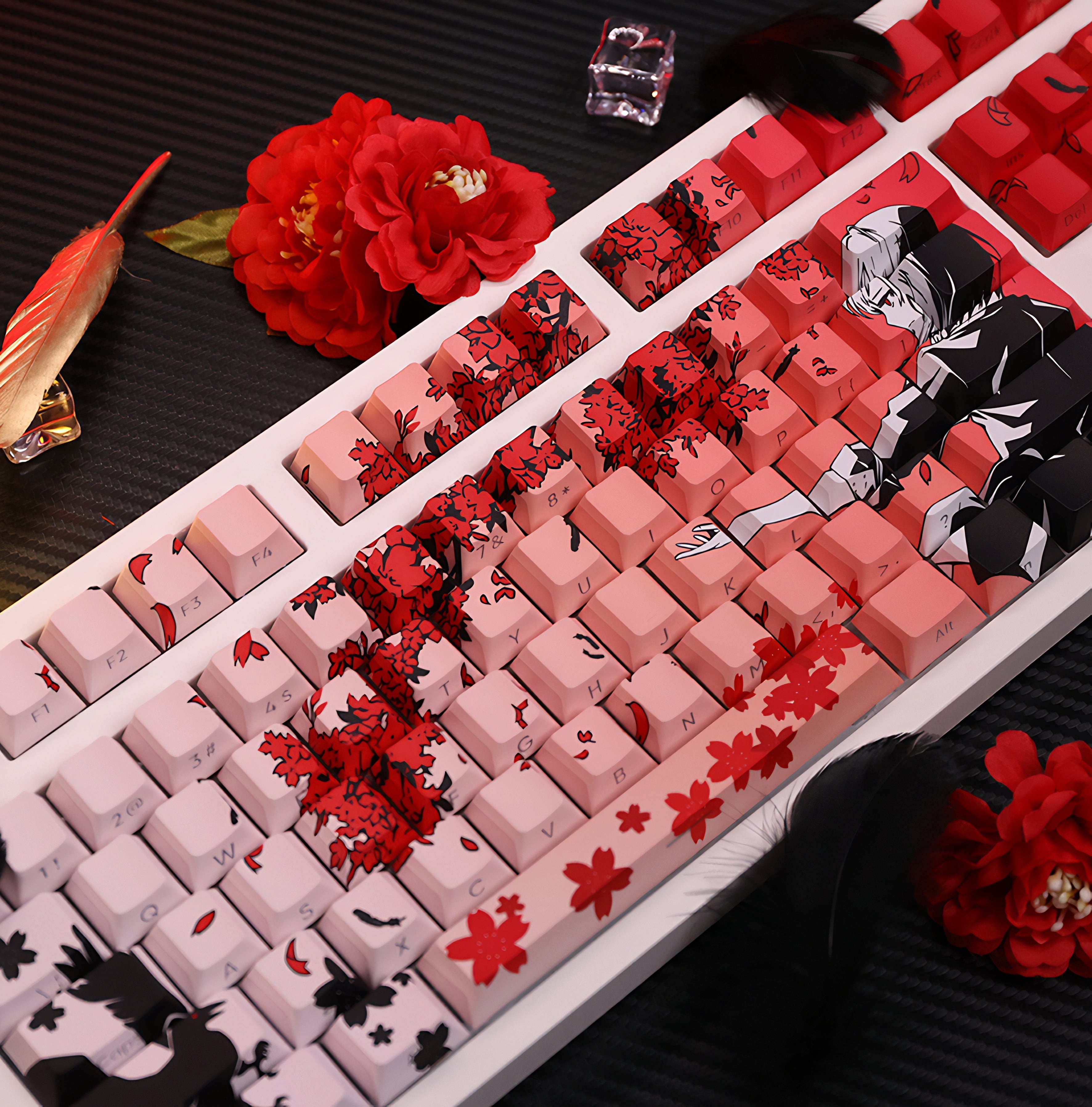 Sakura Raven 126 Keycaps Set