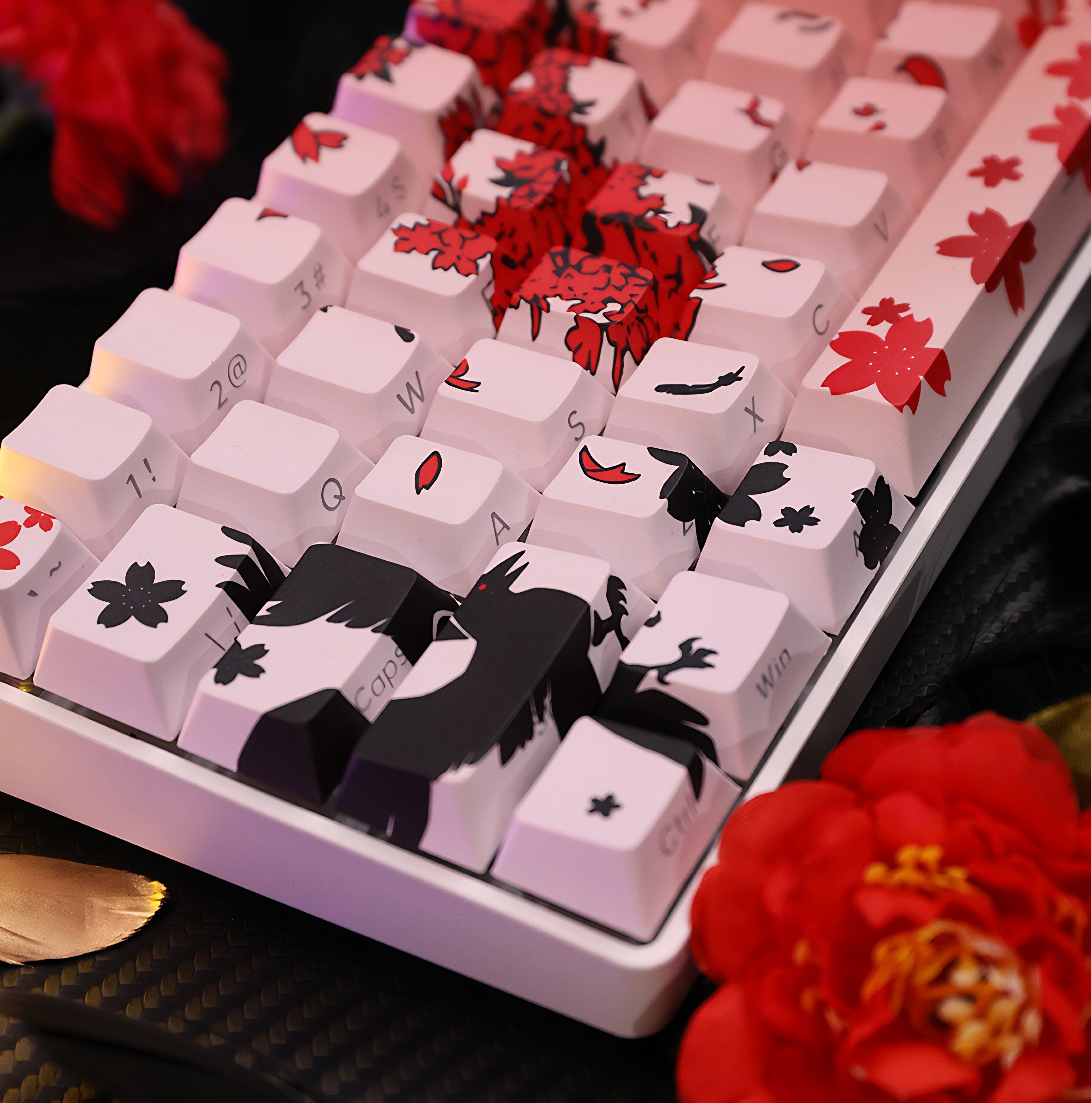 Sakura Raven 126 Keycaps Set