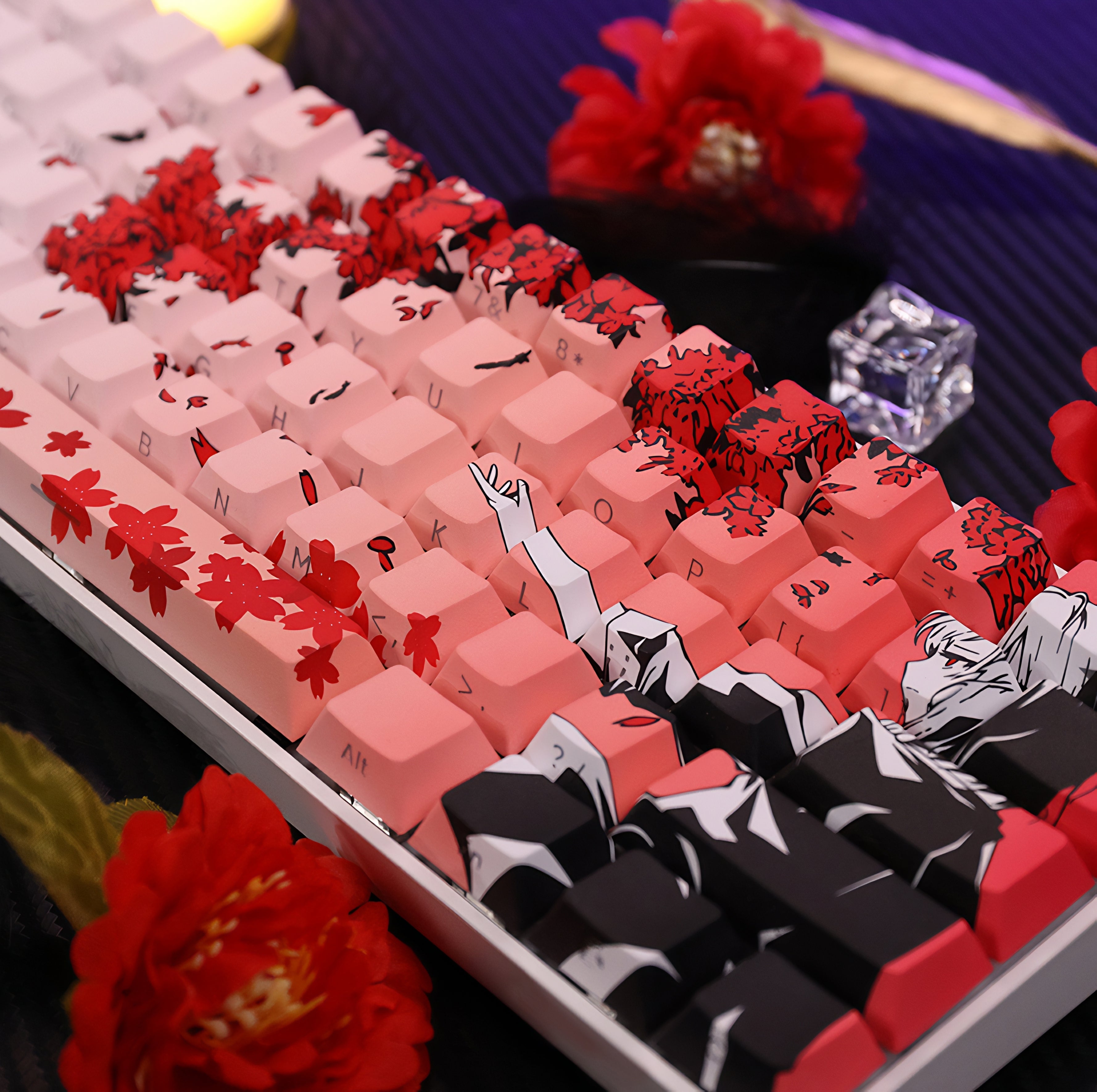 Sakura Raven 126 Keycaps Set