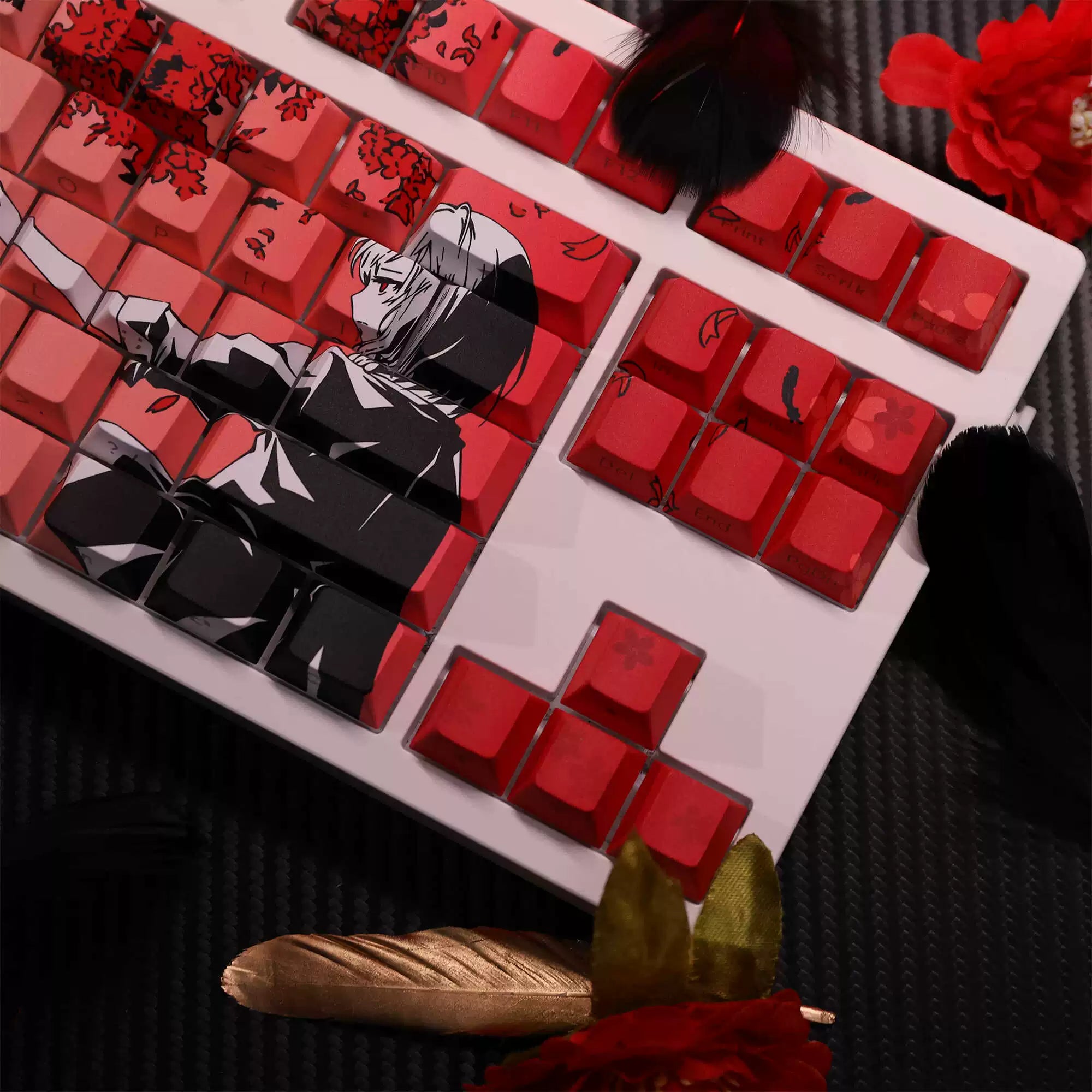 Sakura Raven 126 Keycaps Set