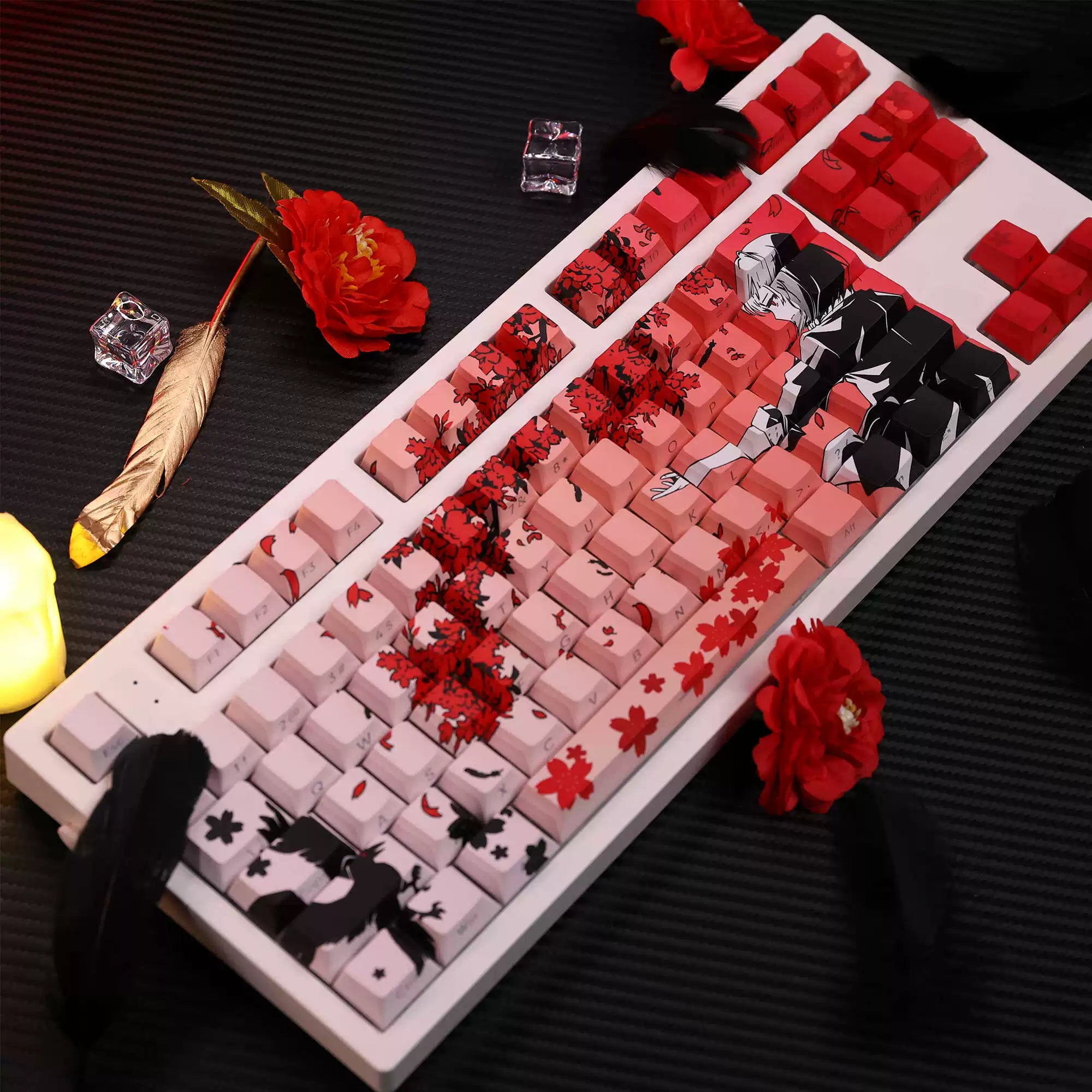 Sakura Raven 126 Keycaps Set