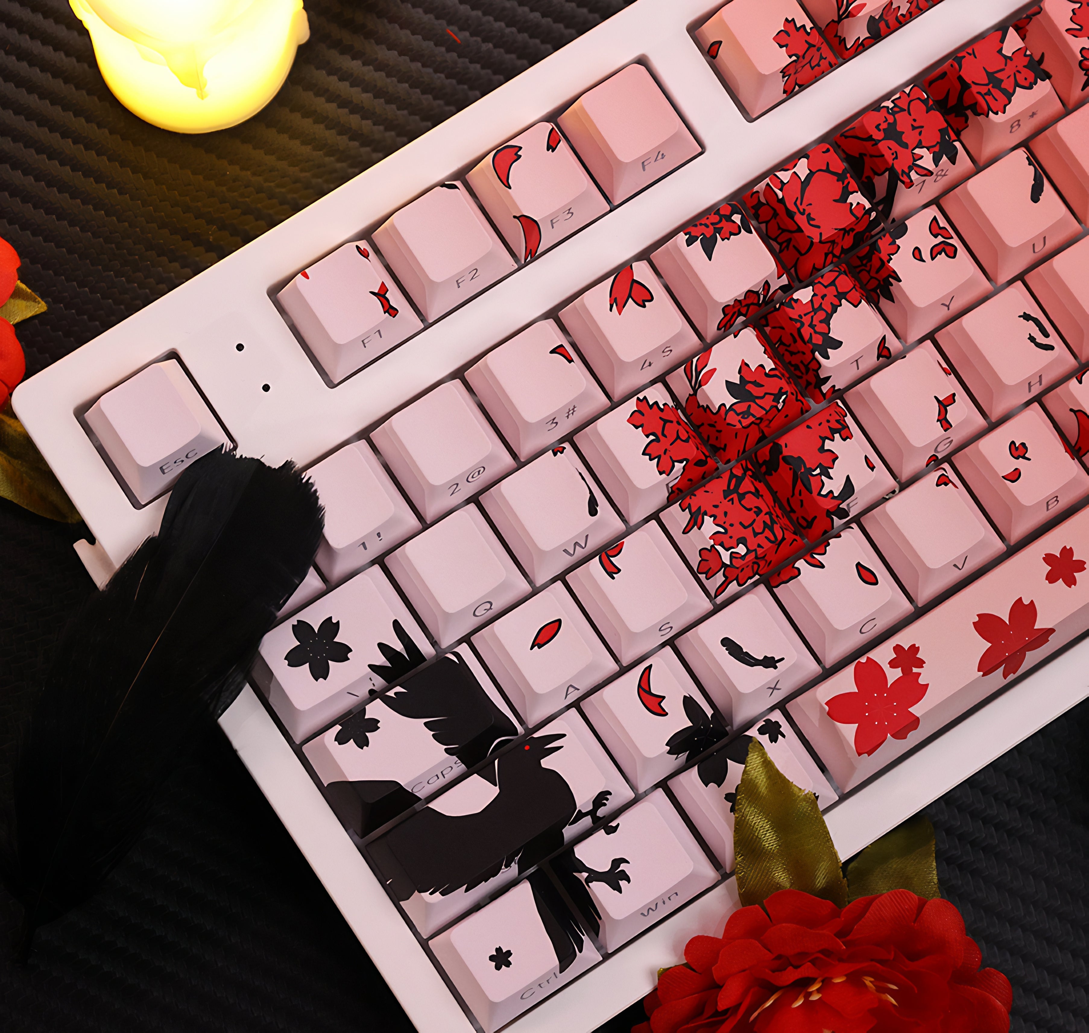 Sakura Raven 126 Keycaps Set