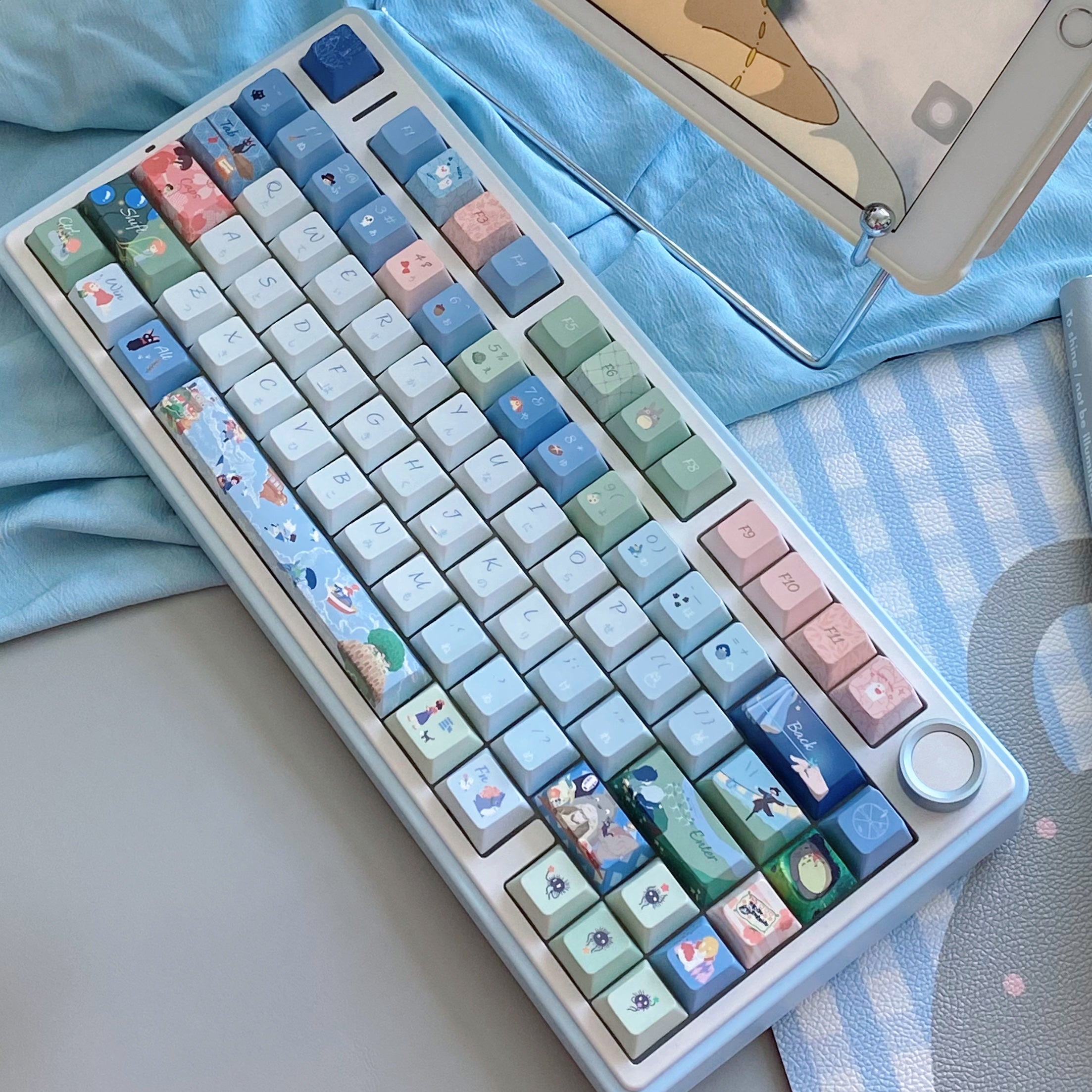 Spirited Away Ponyo Howls Moving Castle Studio Ghibli Custom  Anime Keycaps For Cherry MX Mechanical Keyboard 2
