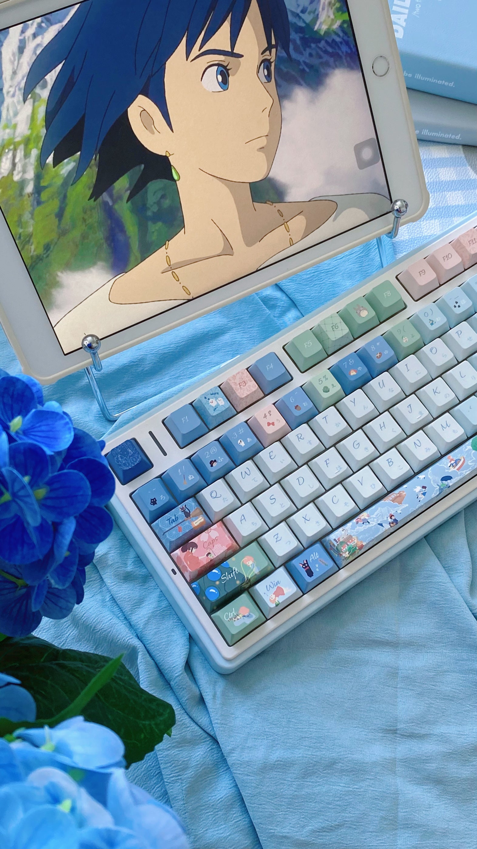Spirited Away Ponyo Howls Moving Castle Studio Ghibli Custom  Anime Keycaps For Cherry MX Mechanical Keyboard 4