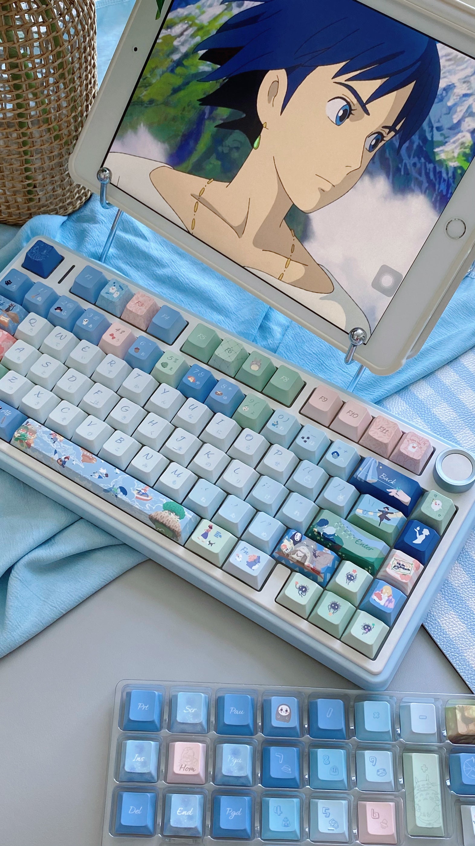 Spirited Away Ponyo Howls Moving Castle Studio Ghibli Custom  Anime Keycaps For Cherry MX Mechanical Keyboard 5