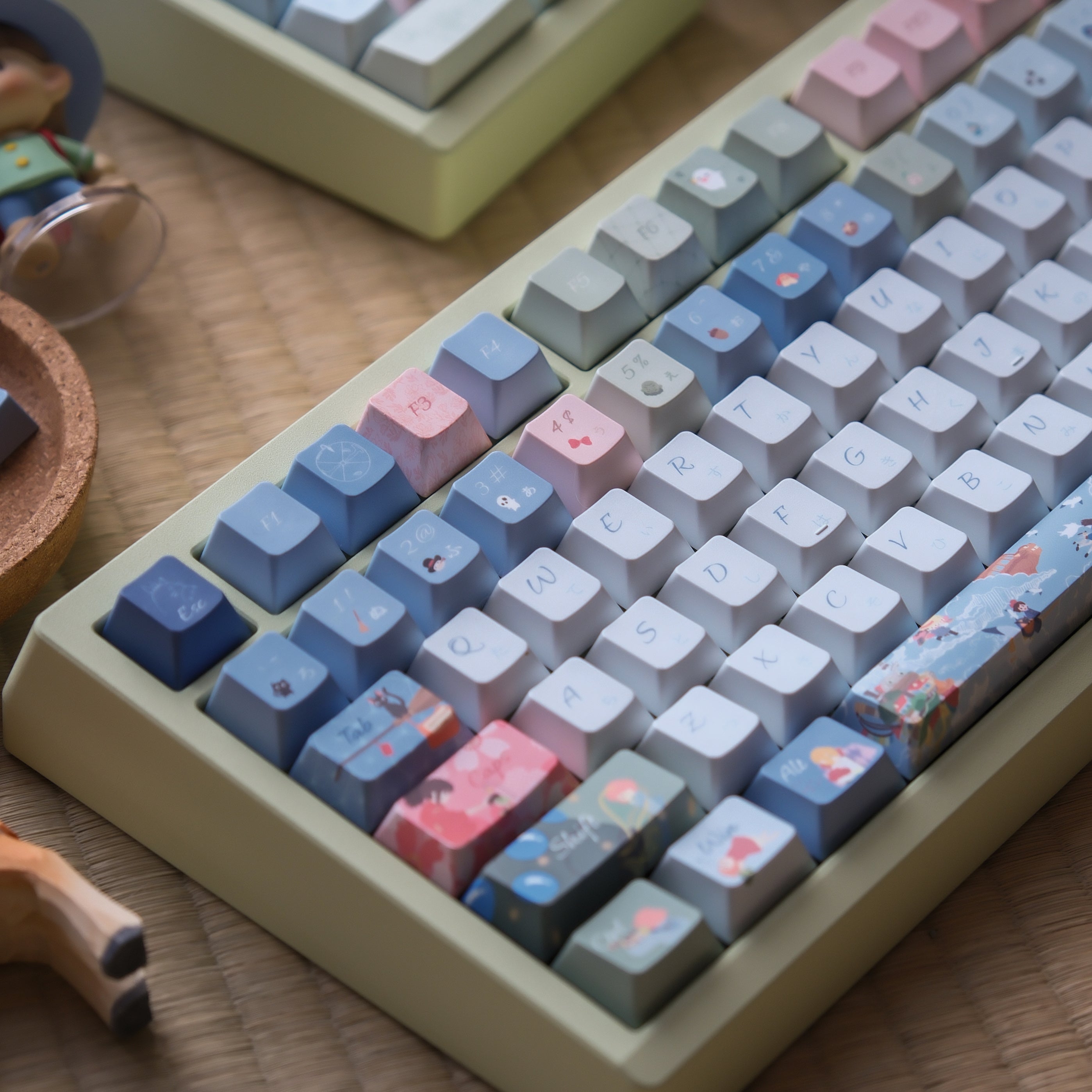 Spirited Away Ponyo Howls Moving Castle Studio Ghibli Custom  Anime Keycaps For Cherry MX Mechanical Keyboard 7